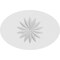 Ekena Millwork Standard Dalton Flower Rosette With Square Edge, 5"W x 3 1/4"H x 1"P ROSP050X033X100DAL09 - alternate 2